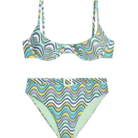 WeWoreWhat Vintage Demi Bra Bikini Top Emily Bottoms Set - Picture 4 of 4